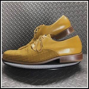 GIORGIO BRUTINI | Leather & Fabric Dress Derby